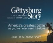 The Gettysburg Story is now available on Blu-ray, DVD, digital download and as companion audio guide Battlefield Auto Tour.nnA film by Jake BorittnNarrated by Stephen LangnnThe Gettysburg Story brings alive America&#39;s greatest battle in a fresh, dynamic way. Cutting-edge technologies including aerial drone cinematography, helicopter mounted cameras, motion control time-lapse, and 3D animated maps bring the stories of Lincoln, Lee, Meade, and others to a new generation. Based on the best-selling B