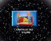 Juegos inflables modelos de castillos y casitas, los más populares en las fiestas infantiles.
