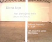 Exhibition dates: January 13 – March 28, 2014nnOpening reception: Saturday, February 1, 6-9 pmn18th Street Arts Center //Main Galleryn1639 18th StreetnSanta Monica, CA 90404nnAs Artist Lab Resident at 18th Street Arts Center, artist Elena Bajo will develop a site-specific body of work that examines botanical, topographical, and textual elements to reveal the layers of the everyday and the specific temporality of social encounters born out of her residency. Bajo contemplates local indigenous