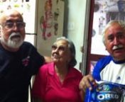 At 93 years of age, Grandma Soto takes a little time to teach her sons on how to properly eat an Oreo cookie.
