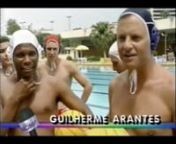 Guilherme Arantes e o sambista Neguinho da Beija-Flor com a equipe de polo aquático do time do Fluminense - Vídeo Show (TV Globo, 15/01/1997).n.nArquivo do Fã-Clube GA Registro - Fanzine Lance Legal - www.lancelegal.netewww.guilhermearantes.net.n.nTwitternSiga-nos:www.twitter.com/garanteszinen.nFacebook - curta nossa página:nhttps://www.facebook.com/guilhermearantesfaclube