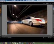 Here&#39;s a photo &amp; the speed edit video of how I composed this image together making 2 images into 1, the car in the original photo was not in focus so I composed in a similar angle of the car in the the photo. This is a rolling shot that I captured for my clients Mercedes CLS 550. Inside the tunnel in Las Vegas on Desert Inn between Paradise and Valley View. Similar to the other photo I did, where I was in the chase vehicle literally hanging outside the car with the camera low to the ground.