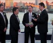 What a gorgeous wedding celebration for Bob &amp; Nathan aboard The Princess World Yacht!!Sailing past the Statue of Liberty and under the Brooklyn Bridge, the night was filled with wine, dancing, and great times as Bob &amp; Nathan had an amazing group of friends and family to help them celebrate their wedding day.