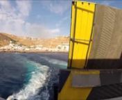 A quick stop on the island of Mykonos on the ferry ride from Santorini to Athens