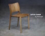A video showing the production process of the award winning Latus chair, designed by Salih Teskeredžić for Artisan - solid wood furniture.nnwww.artisan.baninfo@artisan.ba