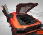 This is the image I used for reference:nhttp://www.wallm.com/orange-lamborghini-aventador-hd-desktop-widescreen/nnBig Daft Orange Dog (Jeremy Clarkson talking about the Lamborghini Aventador).nAfter a recent top gear marathon, I decided it was time to take my shading system in hand and teach it some new tricks. nI started this on Saturday morning. Three days later after much overhauling of my renderer and many hours performing material setup I have something that I think looks acceptable.nI will