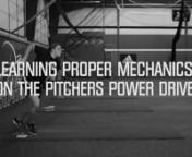 Softball trainer Denise Davis shows how the Softball Pitchers Power Drive teaches propers mechanics for Fast Pitch Pitcher and pitching delivery.