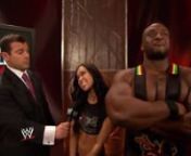 WWE Extreme Rules Post-show 2013 - AJ Lee & Big E Langston interupt Alberto Del Rio from wwe aj lee