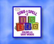 This set of songs were written to help children memorize the spellings of the first 29 high frequency words presented in the Open Court/Imagine It Language Arts Kindergarten program. With the words written out onscreen and fun movements choreographed to help with memorization, these fun songs help children easily memorize the spellings as they are able to learn the alphabets and begin writing. Focusing on the color words, this CD contains songs that all the kids enjoy and will sing over and over