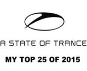 After another amazing year for trance music it&#39;s time to enjoy the best tunes of 2015! The year went by incredibly fast and plenty of great tunes have emerged! nThe ASOT Selection of the Year at its best gives us this amazing result! In this video I present to you my Top 25 Tunes of 2015! (My favourite tracks from ASOT 696 to ASOT 744)nEnjoy the Tune of the Year Countdown!nnTracklistnIntro track: Armin van Buuren - Together (In A State Of Trance) (Original Mix) [ASOT Festival Anthem]n#25 Matt Bu