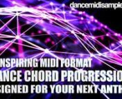 Nail that track with the perfect chord sequence! Chord progressions are the very foundation of a great Trance track and our MIDI techs here at DMS have created 50 show-stopping sequences designed for modern Trance styles. Each of these MIDI format pads has been designed with one goal in mind: an anthem! Aimed at producers in need of inspiring sequences for their tracks this pack provides a massive 50 MIDI loops that are perfect for use in breakdowns and as a source of inspiration for your lead m