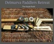 Bunch of wood, duct tape, saran wrap, bicycle rims, ninety minutes and motivated people. Photos courtesy of the Delmarva Paddlers Retreat.