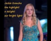 Jackie Evancho&#39;s July 25 2015 concert at the Shenandoah Valley Music Festival - she was never better..!One week later, I was still wistfully reminiscing on the joyous concert day..and I was stunned by a Jackie coincidence..and so I wrote the following