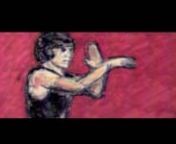 This was a rotoscoping project I worked on for one of my animation classes. nnI was interested in old-school kung-fu intros where the main character would demonstrate whatever fighting style that would later become significant in the film. It was also fascinating to notice that most intros had red, orange, or white plain backgrounds in order to experiment with more editing techniques and clarify the overall movement of the fighting form the martial artist is performing. nnI guess the reason I wa