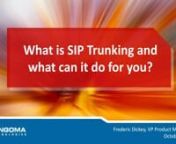 SIP trunk adoption in North America is growing fast at over 30% growth rate annually, yet only about 20% of businesses actually use them suggesting misunderstanding but also tremendous growth for years to come.nnThis informative webinar hosted by Frederic Dickey, VP of Product Management at Sangoma, will help you demystify the SIP trunking concept and provide key business decision tools for optimum implementation and return on investment.nnYou can take advantage of a 21-day SIPStation Free Trial
