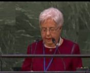 Dr. Maria Voce - President of the Focolare Movement nHer address to High-Level Thematic Debate on Promoting Tolerance and Reconciliation - New York – United Nations Headquarters- April 22, 2015 - Main Plenary Session –as inhttp://webtv.un.org/live - Copyright © United Nations 2015nAll rights reserved.