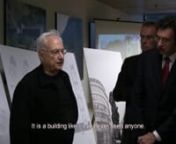 Frank Gehry discussing the economics of the building with the Jury.nScene from the feature documentary