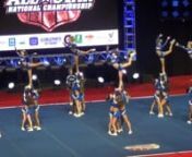 This is Maryland Twisters Medium Senior Level 5 team, Weathergirls, competing at the NCA National Championship cheerleading competition at the Kay Bailey Hutchison Convention Center in Dallas, TX on 3/1/15. They were in 5th place out of 19 teams with a score of 95.06 after Day 2.They are from Glen Burnie, MD.