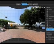 Estas son las opciones de proyección con Image Composite Editor (ICE) para la panorámica de 360° del Casco Antiguo de Ciudad de Panamá