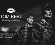 Tom Rebl conquers reality with the superhero legend...nGood against evil, the real world against virtual reality: the indubitable star of these contrasting themes with blurred boundaries is the superhero. The new TOM REBL fall/winter collection was designed to conquer the world. Taking the catwalk by storm will be an entity with extraordinary powers, the only ones that make it possible to survive in today’s increasingly sinister society.nThe parallel path between reality and fiction intertwine