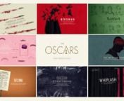 The nomination package for the Best Picture Category in the 2015 Academy Awards, as part of a series of 20 different graphic title sequence packages for each category within the show.nnDirected &amp; Designed by Henry Hobson nhttp://www.meandthebootmaker.comn&amp; http://www.henryhobson.co.uknnCommissioned by Show Producer Lee Lodge &amp; Elastic