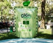 To show how GoGo squeeZ offers incredibly tasty and portable nutrition we sent it flying into kids’ hands, literally.nWe created the Goodness Machine - a custom designed vending machine that shoots GoGo squeeZ pouches into the air with the press of u2028 a button. The apple sauce pouch floats down via parachute into the waiting hands of kids, generating tons of smiles and excitement.nThe machine traveled to New York&#39;s Madison Square Park, The Mall of America in Minneapolis, and The Grove in Lo
