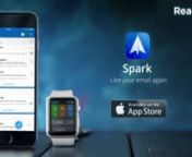 Download here for FREE: https://itunes.apple.com/app/id997102246?mt=8nnSpark makes it easy to work through your inbox faster than ever before. No matter if it&#39;s one new message or hundreds, you can do it in a couple of minutes. Moreover, Spark is fun, friendly and fully customizable!nnSmart Inbox automatically detects if an email is personal, a notification or a newsletter and groups it with similar emails for easy processing. With just a glance, you can see if emails are important or just a pro