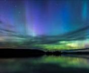 June 22 2015 - With news that Mother Nature was going to put on a Northern Lights display we headed to one of our favorite spots to view and capture them – Moosehead Lake, Maine - located just above the 45 degree latitude point. The show started just before 10PM. It ebbed and flowed through the night until almost 3AM - this was easily the longest and most impressive aurora display we have witnessed.nnThe Visual: a huge green arc with dancing spikes and pulsating waves of light that stretched o