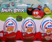 Kinder JOY unboxing video! Opening 6 Kinder JOY Surprise Eggs of the ANGRY BIRDS Limited Edition. nnSubscribe now and stay tuned for our next SURPRISE TOYS unboxing video coming soon!nhttps://www.youtube.com/c/supersurpriseshow?sub_confirmation=1nnAngry Birds is a video game franchise created by Finnish computer game developer Rovio Entertainment. Angry Birds characters: n- BIRDS: RED, Bomb, The Blues, Bubbles, Chuck, Mathilda, Terencen- PIGGIES: Corporal Pig, King Pig, Minion Pig, Foreman Pign-