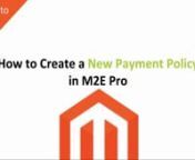 https://understandinge.com/magento-tutorials/nnIn this Magento Basics tutorial you&#39;ll gonna learn how to create a new payment policy in M2E Pro.nnTo start with, go to:n1. Sell on eBayn2. Configurationn3.