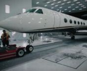 This is a timelapse of the livery being applied to one of Flexjet&#39;s first Gulfstream G450LXi aircraft.