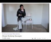 The video is inspired by Mukbang videos on YouTube. Mukbang, originated in Korea, is an online eating show in which a host eats food while interacting with their audience. In popular Mukbangs by womxn on YouTube, especially ones with shots that are zoomed into only a mouth of a womxn taking big bites of phallic-shaped food, the act of women eating become sexualized. The videos are seen as porn in the eyes of some presumably male audiences. In their comments below the videos, men express their se