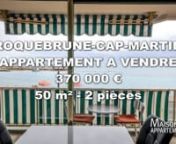 Retrouvez cette annonce sur le site ou sur l&#39;application Maisons et Appartements.nnhttp://www.maisonsetappartements.fr/fr/06/annonce-vente-appartement-roquebrune-cap-martin-1829770.htmlnnRéférence : LES_LIGURES_VUE_MERnnROQUEBRUNE CAP MARTIN - LES LIGURES VUE MERnA Roquebrune Carnoles, dans un immeuble en première ligne, directement face à la mer, grand 2 Pièces avec cuisine séparée transformable en 3 Pièces avec belle terrasse de 10 m2, plongée sur les splendides plages de la Promenade