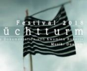 Lüchtturm Festival 13-15. Juli 2018 nHardturm Brache ZürichnFilmdokumentation: Kwamina RobertsnMusik: Dualismnn00:00 &#124; Intron06:52 &#124; Lüchtturmn13:23 &#124; Pyrolysen17:38 &#124; Hardturmn20:08 &#124; Teamworkn24:53 &#124; Die Zeit des Turmesn31:26 &#124; Brachlandn34:51 &#124; Reges Treibenn46:32 &#124; 1. Tagn55:32 &#124; 2. Tagn83:52 &#124; 3. Tagn98:39 &#124; Am Ende das FeuernnnBRACHE FÜR ALLInnDrei Sommertage lang ein gemeinnütziges Fest zum Mitmachen für alle. Frei von Kommerz, offen für Experimente und kreative Initiativen. Gemein