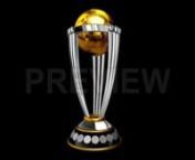 Get 100&#39;s of FREE Video Templates, Music, Footage and More at Motion Array: http://bit.ly/2SITwWM nnnGet this here: https://motionarray.com/stock-motion-graphics/cricket-world-cup-trophy-247310nnThis stock motion graphics video shows a 3D ICC cricket world cup trophy slowly rotating against a background. The clip comes with alpha channel.