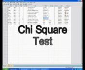 How to carry out a Chi-Square test using SPSS