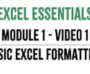 In the first video of Module 1, we look at the formatting used in the &#39;Income Statement&#39; example.
