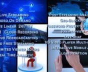 LifeStream.tv nnWe Provide Streaming Solutions &amp; Customer Service with a Smilenn•tLive Eventn•tLive Mobile Broadcastn•tVideo On Demandn•tStream to Rokun•t24/7 Television Networkn•tSatellite Rebroadcast n•tStreamingAnalyticsn•t24 Hour Supportn•tSocial Media Integrationn•tSearch Engine Integrationn•tHigh Definition Streamingn•tWorld Wide CDNnn10 Reasons to Choose Lifestream.tvnn•tChristian Owned &amp; Operatedn•tUnlimited Viewership Potentialn•tUnlimited Data