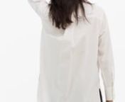 W ls oversized shirt white from white shirt