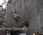 A SOUTHERN SEASON II nnThank you to all that made this successful season possible:) Cheers, till next season.nn~Climb List~nnInterplanetary Escape v9nThe White Face v9nThe Chattanoogan v12nDeception v7nThe Godfather v10nMessage from the Masters v8nReflections v10nHustle and Flow v10nnTesseract v7nGod Module v11nJeff Whales Problem v8nAmerican Pie v8nSuspicion v8nFight Night v11nWhite Men Can’t Jump v7nnLord of the Dance v11nChevy v7nFive-O v9nCherokee Grandmother v11nnGross Roof v11nThe Law