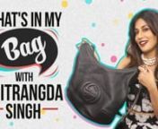 The gorgeous Chitrangda Singh recently met with Pinkvilla and gave us a sneak peak into her bag. The actress revealed to us the three people whom she would love to carry in her bag, things that she cannot live without, her first ever designer handbag and more. Watch on the video to know everything that&#39;s in Chitrangda Singh&#39;s bag. nnChitrangda Singh is an Indian actress and model who started her career as a model and then ventured into films. She has starred in films like Desi Boyz, Hazaaron Khw