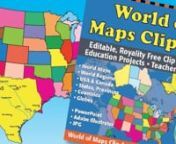 World of Maps Clipart Editable Map for School, Presentation, Marketing, Royalty Free, Easy to EditDigital Collection includes all our easy to edit, royalty free PowerPoint and Adobe Illustrator clip art maps plus jpg versions of every mapnn• Includes the World Regional maps on this siten• Editable Maps in PowerPointn• Editable Maps in Adobe Illustratorn• JPG Versions of every Mapn• JPG Country Flagsn• Over 2000 Mapsn• Royalty Free Mapsn• Have the entire collection at your finge