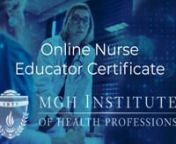 If you are a post-master&#39;s or post-doctorate nurse and want to teach, our new Nurse Educator certificate program is for you. Complete all of your coursework online and benefit from a 1-credit, in-person practicum to apply and strengthen your skills as a nurse educator. After earning your certificate, you will be eligible to sit for the National League for Nursing&#39;s (NLN) Certified Nurse Educator (CNE) examination, which certifies individuals for 5 years, establishing nursing education as a speci