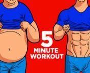 These are 5 exercises to help reduce belly fat in only 5 minutes. This workout is for those of you that want to lose weight and get a flat belly / stomach fast. This is an excellent workout for men &amp; women to lose stubborn belly fat at home. If you&#39;re looking for a quick weight loss workout that doesn&#39;t take a lot of time this is it.nnFREE 6 Week Challenge: http://bit.ly/2RdX9Dy?utm_source=vime&amp;utm_term=reducennTimestamps:nExercise #1: Battle Ropes 1:17nExercise #2: Split Squat Jumps 3:0