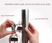 Stainless Steel Fishing Rod Holder for BoatnThis Fishing Rod Holder is made from Stainless Steel side mount marine rod holder that is extremely durable and heavy-duty. The clamp-on design means the installation is super easy and no drilling is needed. Adjustable for rails 22mm (7/8