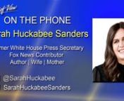 Kerby Anderson hosts today&#39;s show. In this hour Kerby will share the latest news. And he&#39;ll welcome former White House Press Secretary Sarah Huckabee Sanders. They&#39;ll discuss the current happenings in the presidential race and her new book,