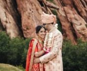If there were two words to describe this Indian Wedding, it would be emotional and breathtaking. Everything from the location, to the speeches, to the relationships brought a wave of emotions that perfectly captured the atmosphere of this destination Indian wedding in Colorado. Shot at the stunning Arrowhead Golf Course, this wedding venue served as the perfect location for two childhood friends to celebrate their union.nnThe song “Butterfly Kisses at Night”, sung by the father of the bride,