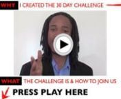 Jullien Gordon&#39;s 30 Day Career Change Challenge is a movement to help 1,000 people change their careers in 30 days or less in November 2010.nnIt consist of 57 videos with 6.5 hours of trainings, tips, tools, template, and techniques and a 250+ page workbook to help you live and work your D.R.E.A.M (Desired Relationships Employment And Money). nnThere are 4 Module:n1. Create your D.R.E.A.M. Life (career &amp; life visioning)n2. Attract your D.R.E.A.M. Career (personal branding online &amp; offlin