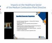 Power Electrics - Impacts on the Healthcare Sector of the Medium Combustion Plant Directive from medium combustion directive