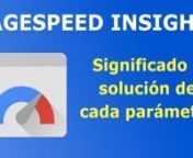 0 - presentacion curso pagespeed insights from pagespeed